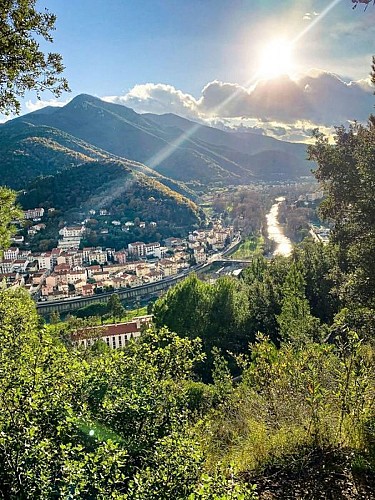 la vue sur Amélie-les-bains