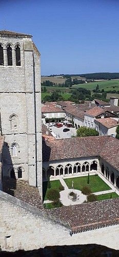 Collégiale de La Romieu vue d'en haut