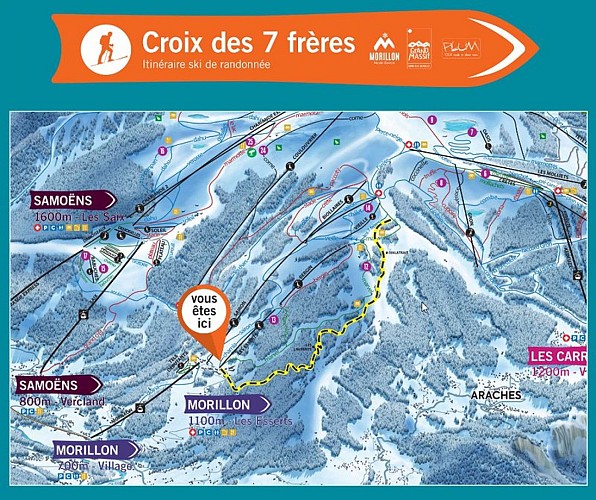 Croix des 7 frères : Ski de rando à Morillon