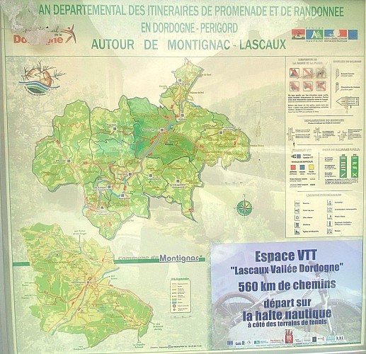MONTIGNAC-Promenade de Lascaux-Panneau d'appel