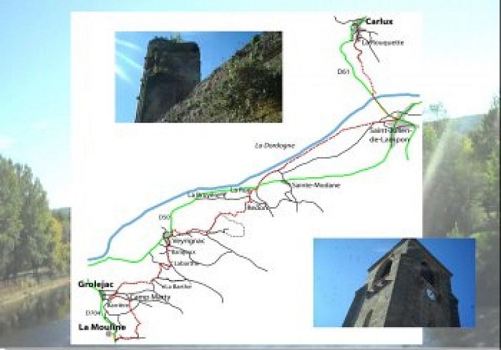 Carte Grolejac-Carlux