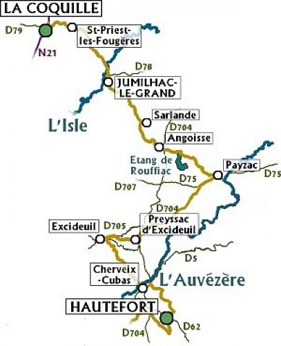 Dans la roue de Lawrence d'Arabie Etape 4 Hautefort-La Coquille