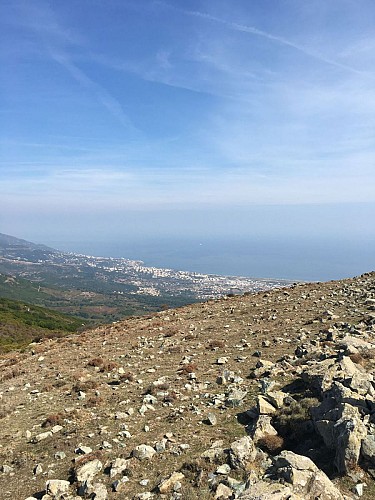 Bastia depuis le Col de St Antoine