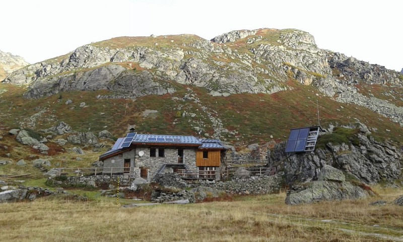 Départ du refuge du Ruitor