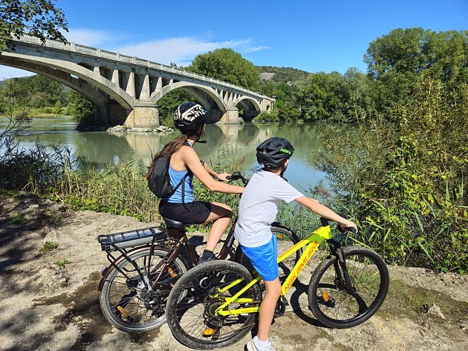 Mountain bike trail - Confluence du Rhône_Aoste
