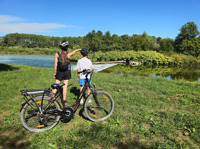 Mountain bike trail - Confluence du Rhône_Aoste