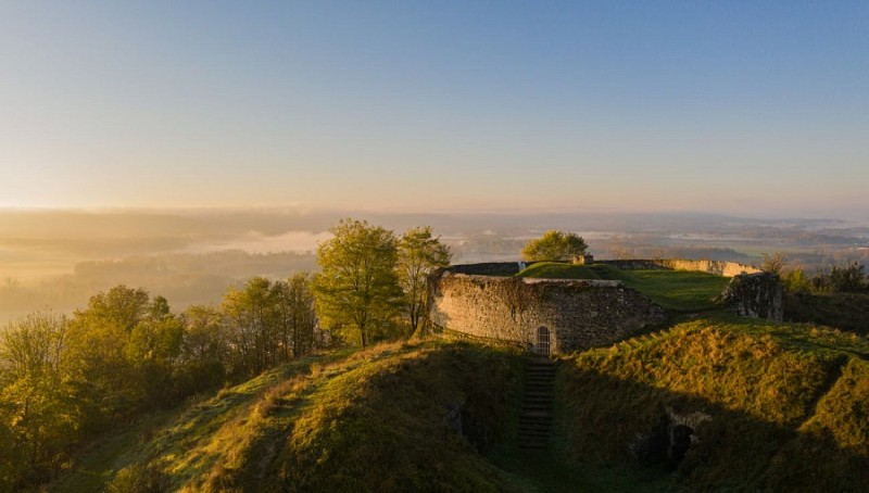 La Batterie Morlot de Laon vue du ciel