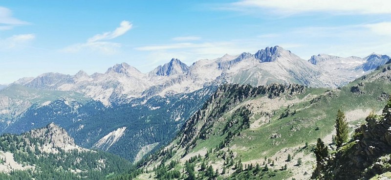 Vue du col du clot Barrat