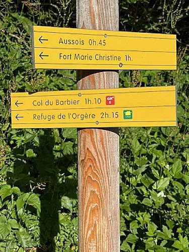 Arrivée au barrage du Plan d'Aval