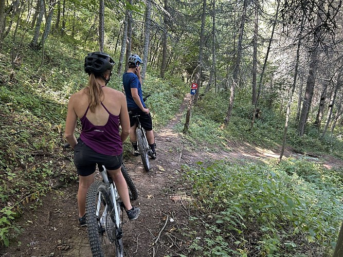 Itinerario Enduro - Bleu de la fesse