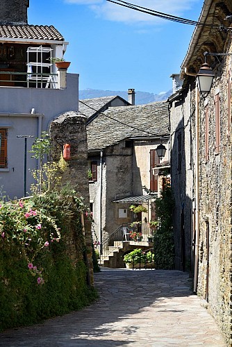Les ruelles du village de Scata.