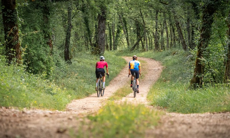 Vélo gravel à Lalbenque