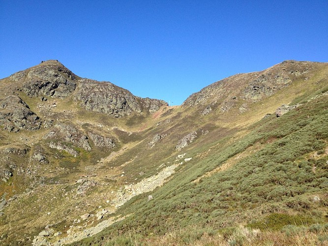 Col de Cadéne depuis l'étang d"Appy