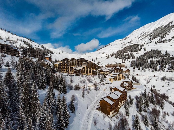 Station &amp; départ boucle vue d'en haut