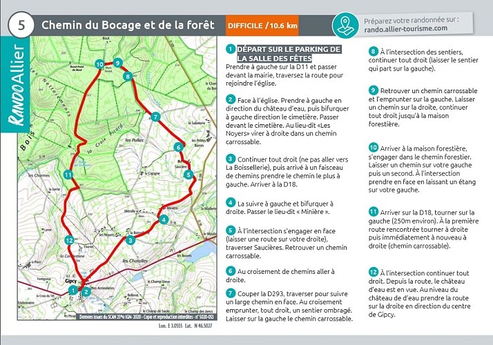 Fiche rando Bocage et forêt Gipcy 2024