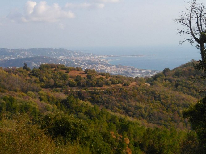 Vue vers Cannes et au delà