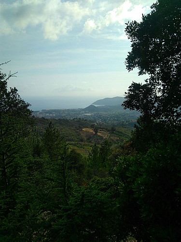 En regardant vers Théoule
