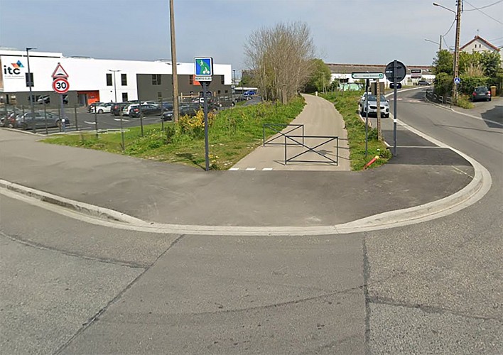 La Hentig Glas - voie cyclable à Saint-Brieuc