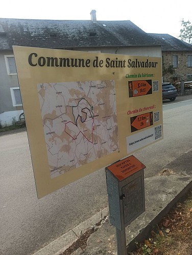 tableau départ chemins St Salv.