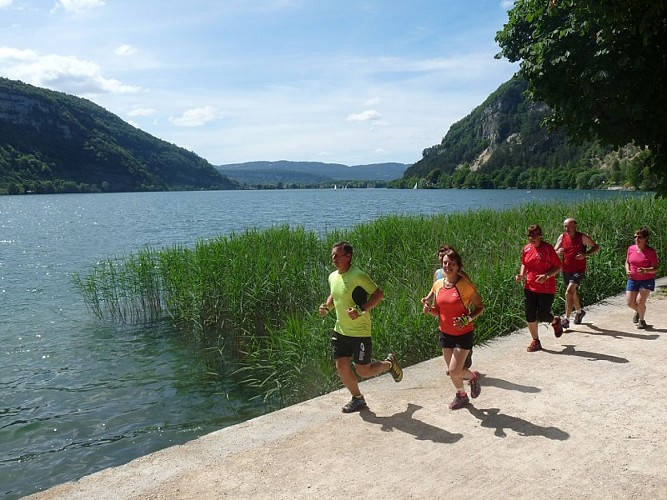 Parcours trail - Le tour du lac de Nantua