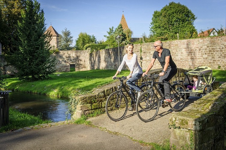 Itinéraire cyclable : Axe B de Wissembourg à Hatten par Seebach