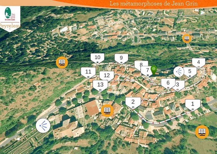 Plan de visite de Peyreleau