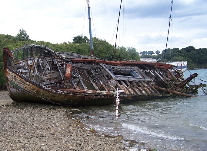 ©SMBMSM -Cimetière de bateaux de Quelmer - Saint-Malo