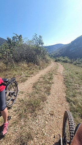 Mountain bike link (L6) Ile Chambod - Viaduc de Cize Bolozon