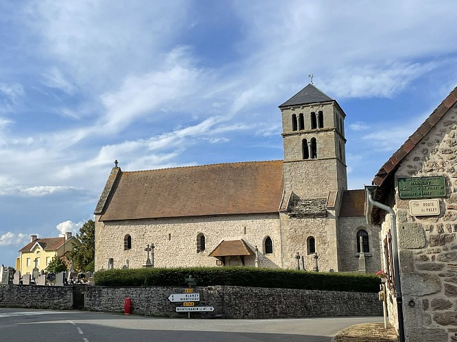 Balades Vertes Marigny : église romane Saint-Symphorien