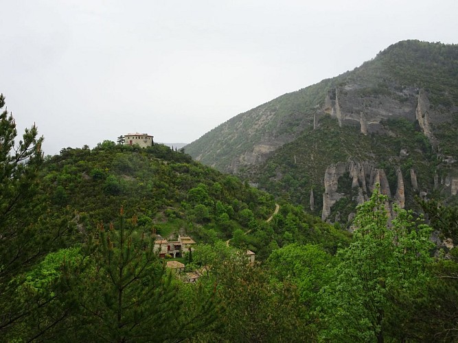 Vue sur le village de Pommeroll