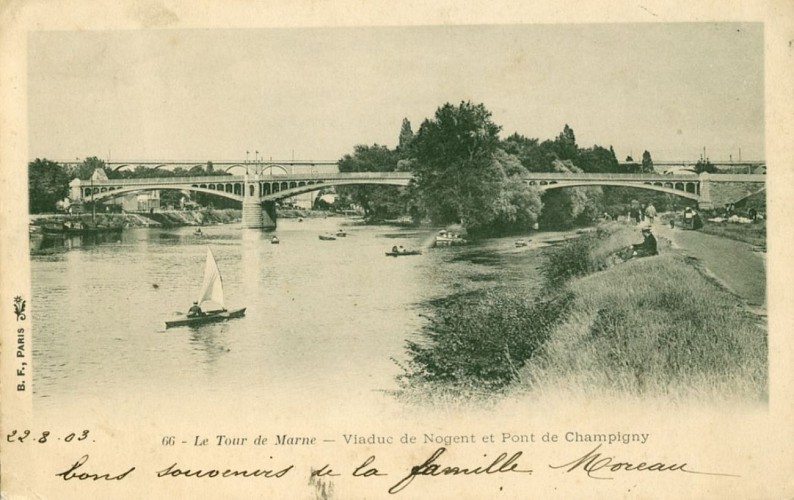 Viaduc et pont de Nogent