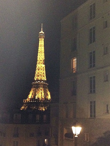 Tour Eiffel - La vieille dame dans la brume