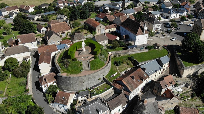 Vue aérienne Cercy la Tour