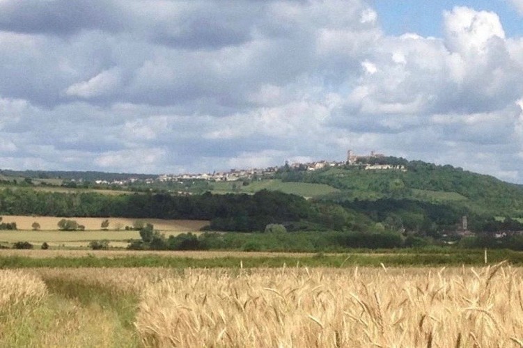 Vue sur Saint-Pere et Vézelay