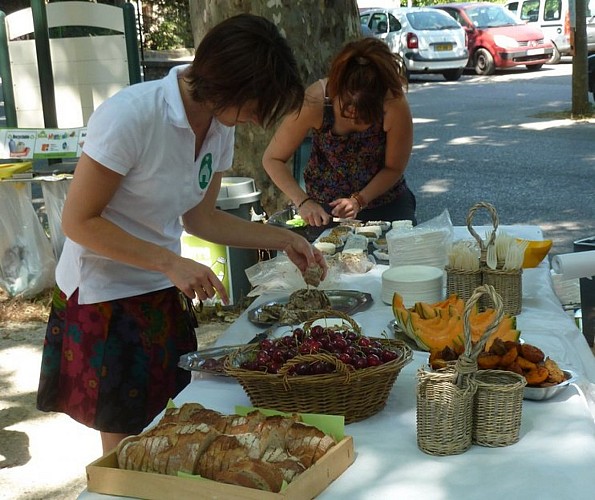 Buffet de produits locaux
