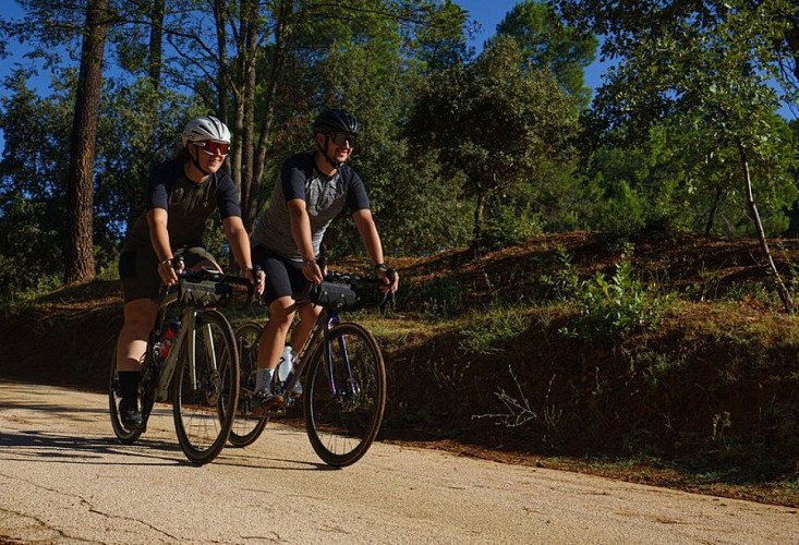 Sur les Ocres à vélo