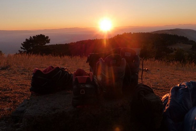 Depuis le Mourre Nègre, au lever du jour