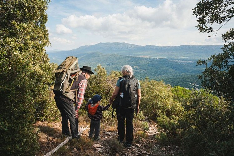 Vue depuis la crête de la Lare