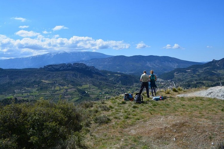 Vue depuis les ruines du Chateau d'Ubrieux