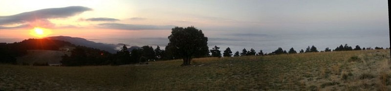 Levé du jour depuis le Mourre Nègre