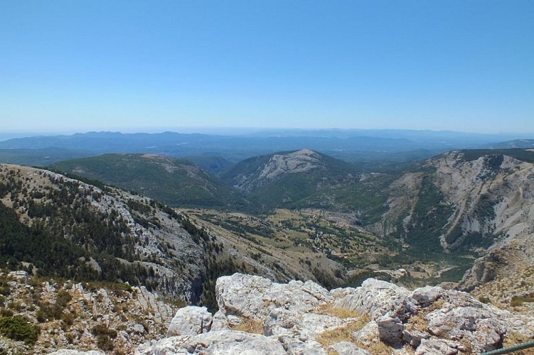 Vue sur les gorges de la Siagne