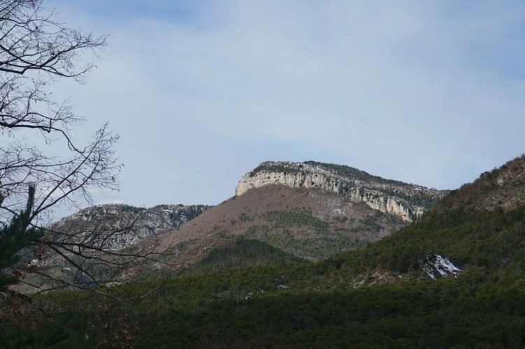 Les Rochers de la Blache, depuis la piste des Cougourdières