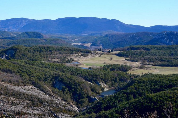 Vue sur les petits lacs
