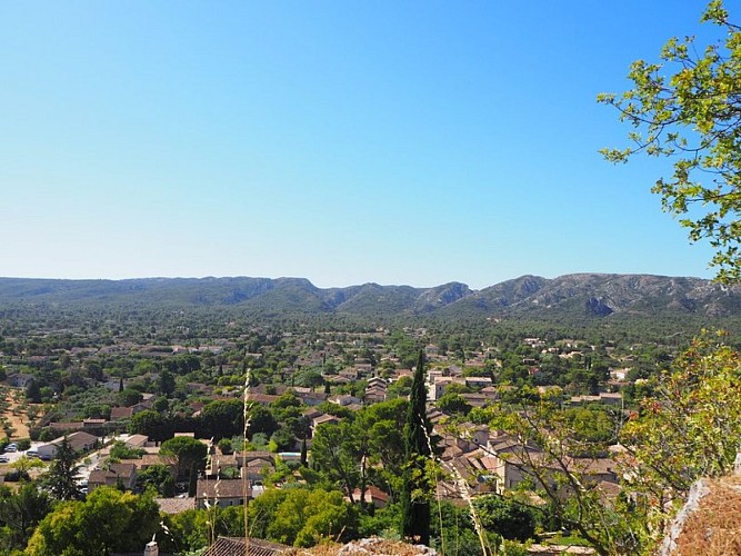 Vue sur le village d'Eygalières