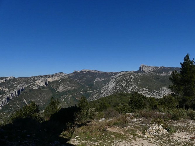 La vue depuis le mont Cruvelier