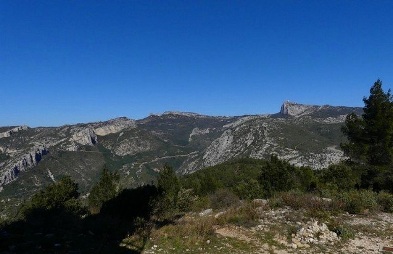 La vue depuis le mont Cruvelier
