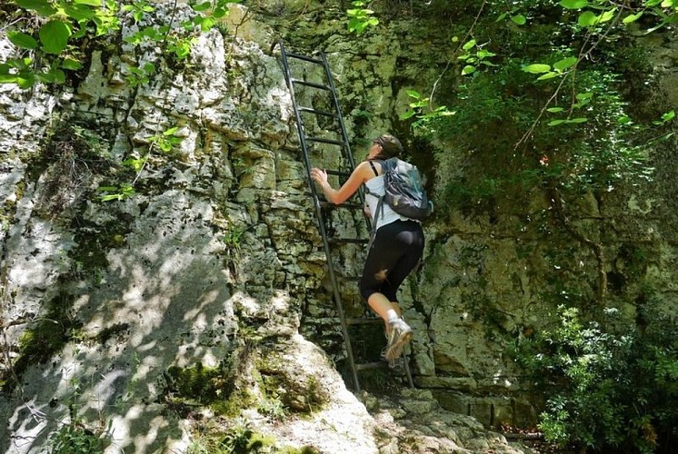 Passage de l'échelle, Gorges de Véroncle