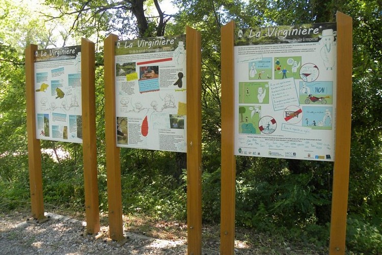 Signalétique pédagogique de la Virginière