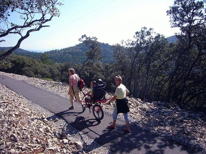 En joëlette sur les Chemins de Bellevue