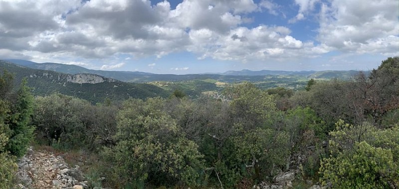 Vue depuis la baume des Eyguiers